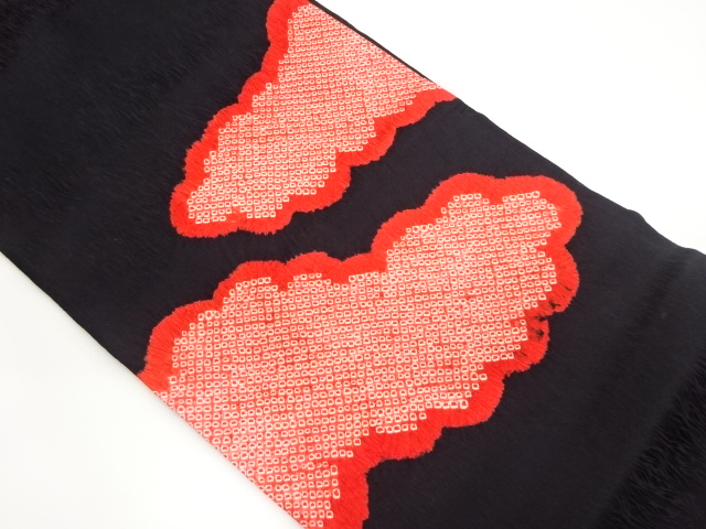 鹿の子絞り雲模様名古屋帯